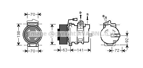 AVA QUALITY COOLING kompresorius, oro kondicionierius MEAK239